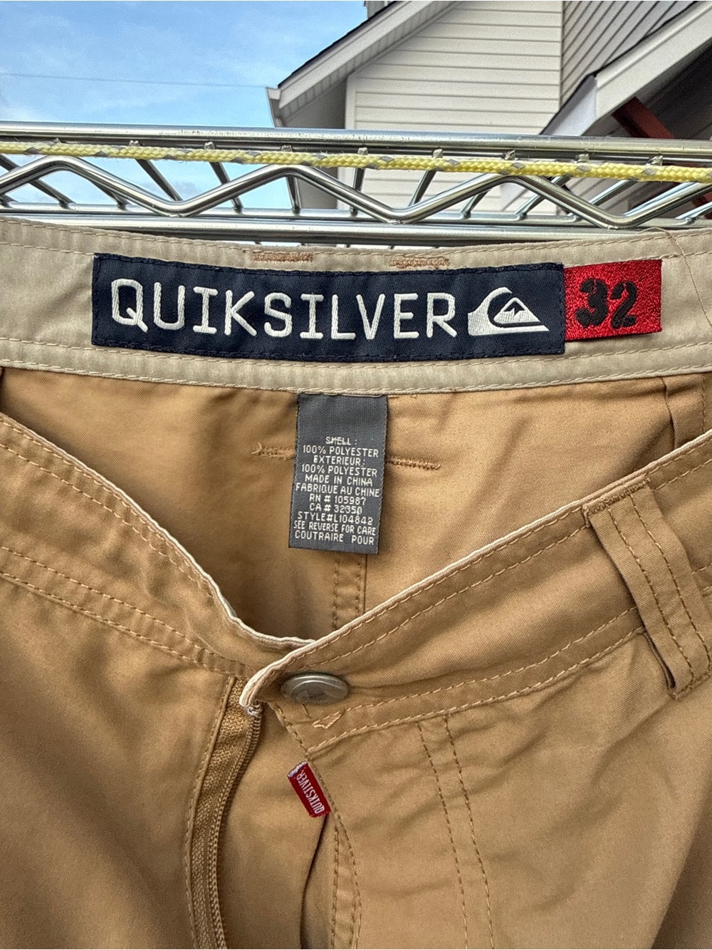 Quiksilver Men's Khaki Tan Chino Pants